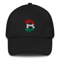 Load image into Gallery viewer, Hungarian Flag Bitcoin B Dad Hat-fomo21
