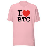 Load image into Gallery viewer, I Heart BTC Bitcoin T-Shirt-fomo21
