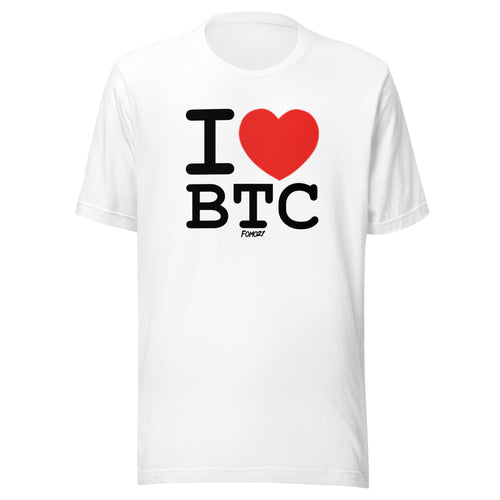 I Heart BTC Bitcoin T-Shirt-fomo21