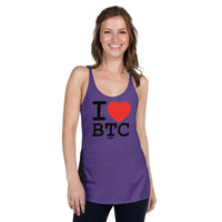 Load image into Gallery viewer, I Heart BTC Bitcoin Women’s Tank Top-fomo21
