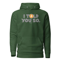 Load image into Gallery viewer, I Told You So Bitcoin Hoodie Sweatshirt-Pullover Hoodie Sweatshirt-fomo21
