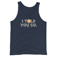 Load image into Gallery viewer, I Told You So Bitcoin Men's Tank Top-fomo21
