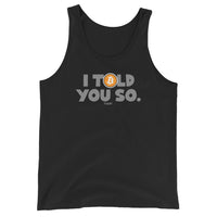 Load image into Gallery viewer, I Told You So Bitcoin Men's Tank Top-fomo21
