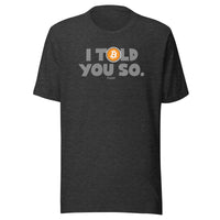 Load image into Gallery viewer, I Told You So Bitcoin T-Shirt-fomo21
