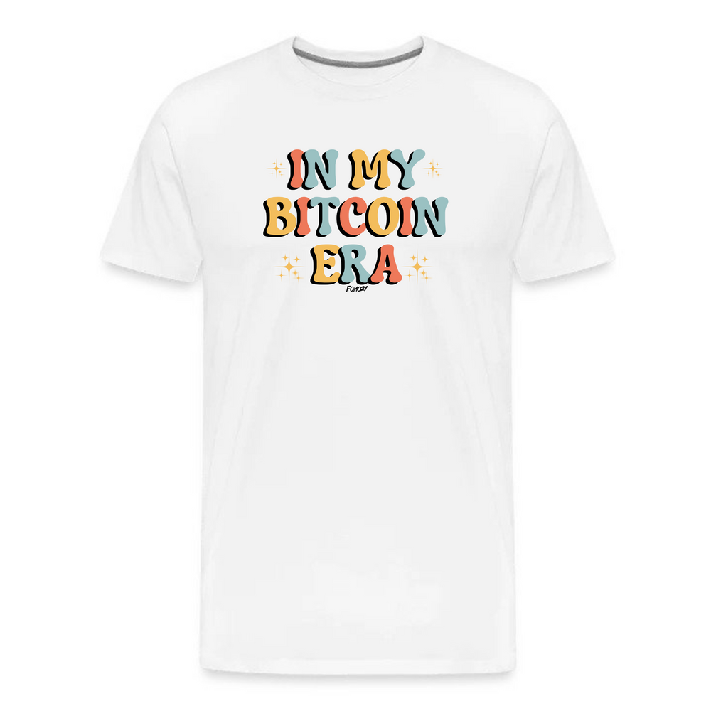 In My Bitcoin Era T-Shirt in white, unisex design