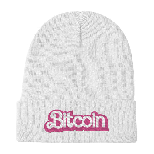 In The Bitcoin World Embroidered Beanie-fomo21