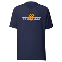 Load image into Gallery viewer, Infinity Divided By 21 Million Bitcoin T-Shirt-fomo21
