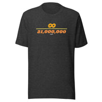 Load image into Gallery viewer, Infinity Divided By 21 Million Bitcoin T-Shirt-fomo21
