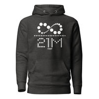 Load image into Gallery viewer, Infinity Divided By 21 Million Bitcoin (White Dotted) Hoodie Sweatshirt-fomo21
