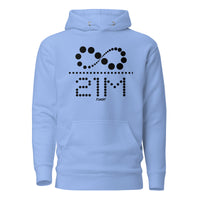 Load image into Gallery viewer, Infinity Divided By 21 Million (Black Dotted) Hoodie Sweatshirt-Pullover Hoodie Sweatshirt-fomo21
