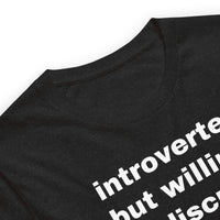 Load image into Gallery viewer, Introverted But Willing To Discuss Bitcoin T-Shirt-fomo21
