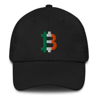 Load image into Gallery viewer, Irish Flag Bitcoin B Dad Hat-fomo21
