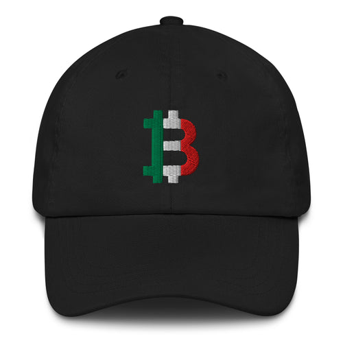 Italian Flag Bitcoin B Dad Hat-fomo21