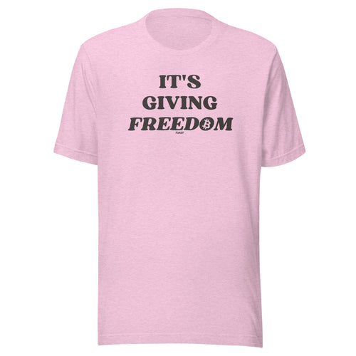 It's Giving Freedom Bitcoin T-Shirt-fomo21