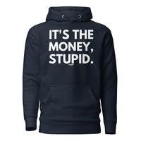 Load image into Gallery viewer, It's The Money Stupid Bitcoin Hoodie Sweatshirt-Pullover Hoodie Sweatshirt-fomo21

