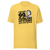 Load image into Gallery viewer, I've Got 99 Problems and Steaks Solve Most Of Them Carnivore T-Shirt-fomo21
