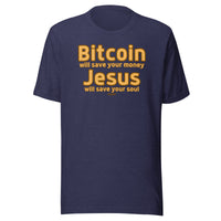 Load image into Gallery viewer, Jesus Will Save Your Soul Bitcoin T-Shirt-fomo21
