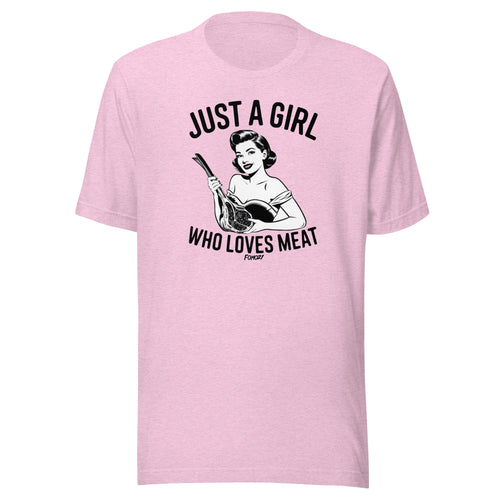Just A Girl Who Loves Meat Carnivore T-Shirt-fomo21