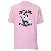 Load image into Gallery viewer, Just A Girl Who Loves Meat Carnivore T-Shirt-T-Shirt-fomo21
