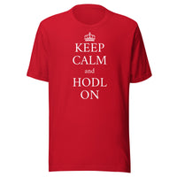 Load image into Gallery viewer, Keep Calm and HODL On Bitcoin T-Shirt-fomo21
