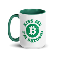 Load image into Gallery viewer, Kiss Me I'm Satoshi Bitcoin Coffee Mug-fomo21
