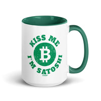 Load image into Gallery viewer, Kiss Me I'm Satoshi Bitcoin Coffee Mug-fomo21
