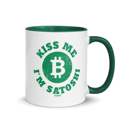 Kiss Me I'm Satoshi Bitcoin Coffee Mug-fomo21