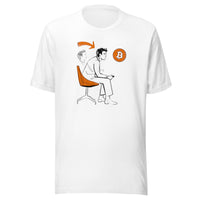 Load image into Gallery viewer, Leaning In for Bitcoin Meme Gamer Trader T-Shirt-fomo21
