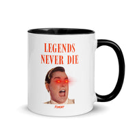 Load image into Gallery viewer, Legends Never Die Bitcoin White Coffee Mug-Coffee Mug-fomo21
