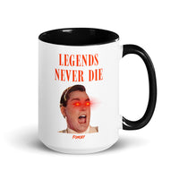 Load image into Gallery viewer, Legends Never Die Bitcoin White Coffee Mug-Coffee Mug-fomo21
