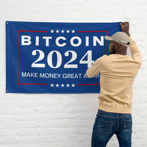 Make Money Great Again Bitcoin Flag-fomo21
