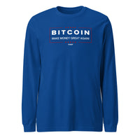Load image into Gallery viewer, Make Money Great Again Bitcoin Long Sleeve T-Shirt-Long Sleeve T-Shirt-fomo21
