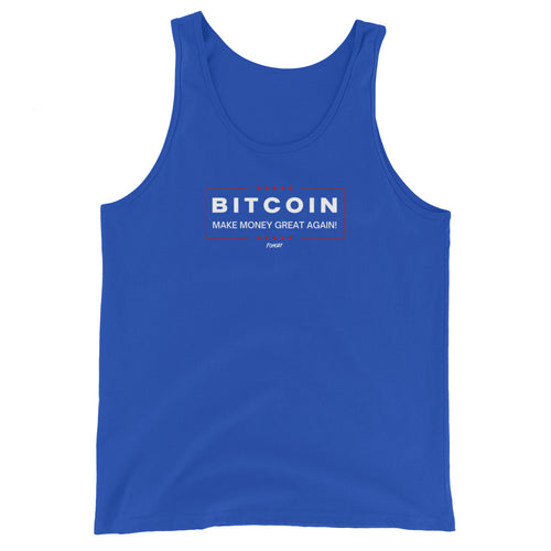 Make Money Great Again Campaign Statement Bitcoin Men's Tank Top-fomo21