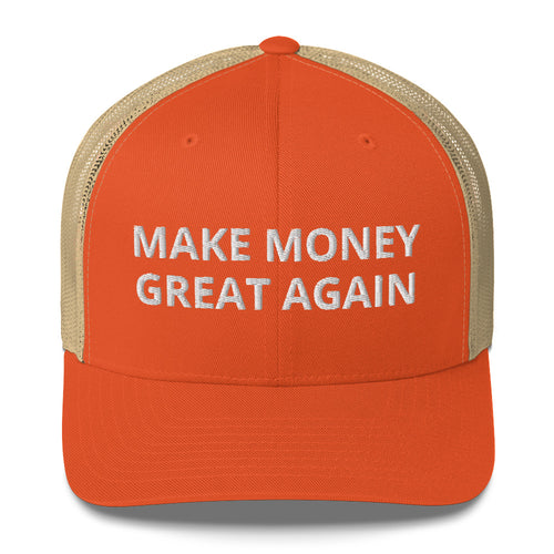 Make Money Great Again Orange Bitcoin Trucker Hat-fomo21
