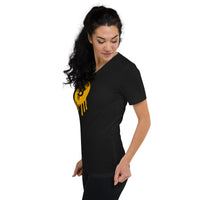 Load image into Gallery viewer, Melt Your Face Bitcoin Women's V-Neck T-Shirt-fomo21
