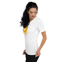 Load image into Gallery viewer, Melt Your Face Bitcoin Women's V-Neck T-Shirt-fomo21
