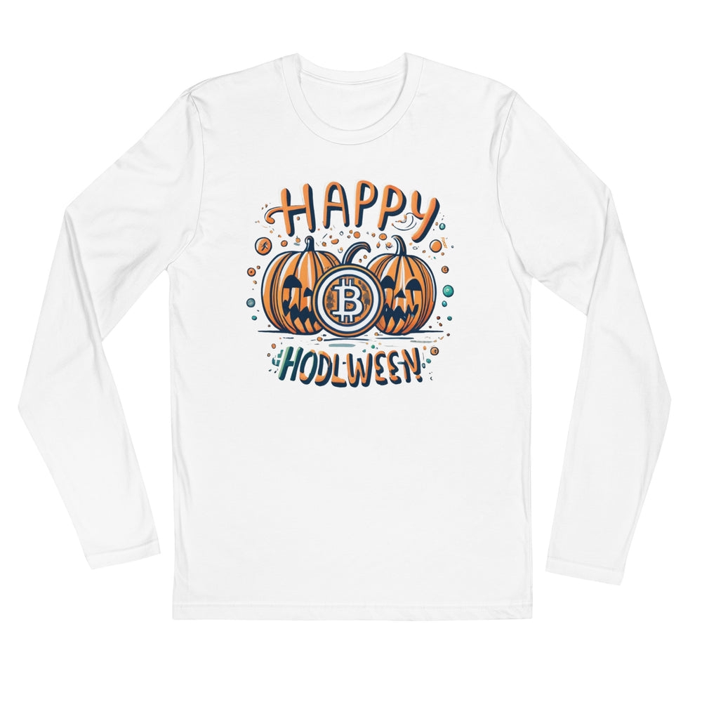 HODLween Pumpkins Bitcoin Long Sleeved Shirt - fomo21