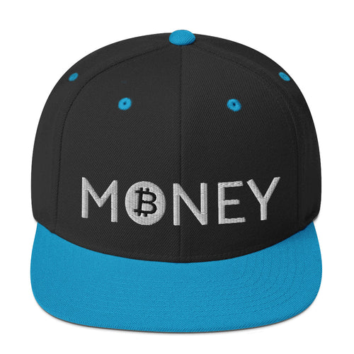 Money With Bitcoin B Snapback Hat-fomo21