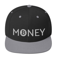 Load image into Gallery viewer, Money With Bitcoin B Snapback Hat-Snapback Hat-fomo21
