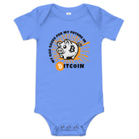 Load image into Gallery viewer, My Dad Saves For My Future In Bitcoin (Piggy Bank) Infant One Piece-Infant One Piece-fomo21
