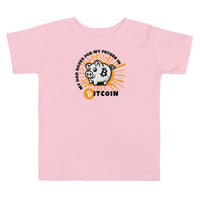 Load image into Gallery viewer, My Dad Saves For My Future In Bitcoin (Piggy Bank) Toddler T-Shirt-fomo21
