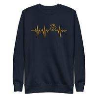 Load image into Gallery viewer, My Heart Beats Bitcoin Crewneck Sweatshirt-fomo21
