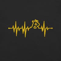 Load image into Gallery viewer, My Heart Beats Bitcoin Embroidered T-Shirt-fomo21
