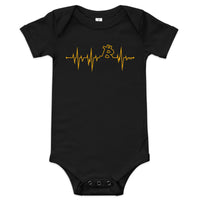 Load image into Gallery viewer, My Heart Beats Bitcoin Infant One Piece-fomo21

