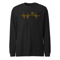 Load image into Gallery viewer, My Heart Beats Bitcoin Long Sleeve T-Shirt-fomo21
