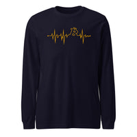 Load image into Gallery viewer, My Heart Beats Bitcoin Long Sleeve T-Shirt-fomo21
