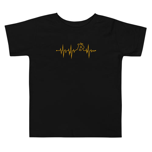 My Heart Beats Bitcoin Toddler T-Shirt-fomo21