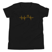 Load image into Gallery viewer, My Heart Beats Bitcoin Youth T-Shirt-fomo21
