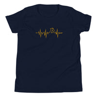 Load image into Gallery viewer, My Heart Beats Bitcoin Youth T-Shirt-fomo21
