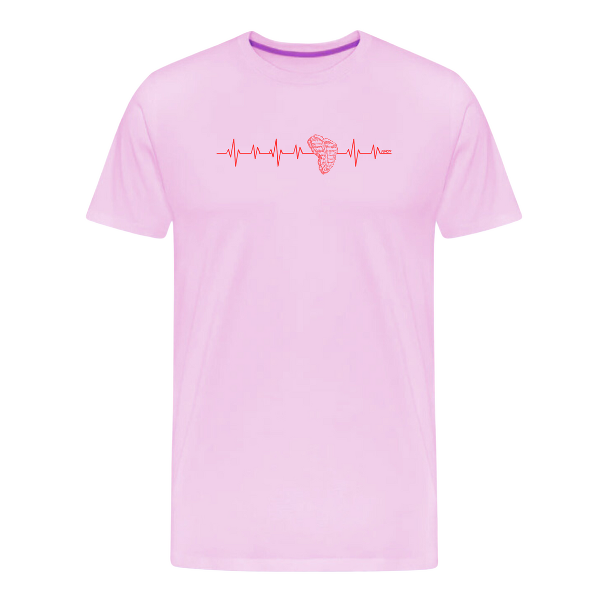 My Heart Beats Carnivore T-Shirt in heather prism lilac color, unisex design, short sleeve.